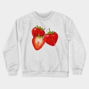 Rote Erdbeeren Crewneck Sweatshirt